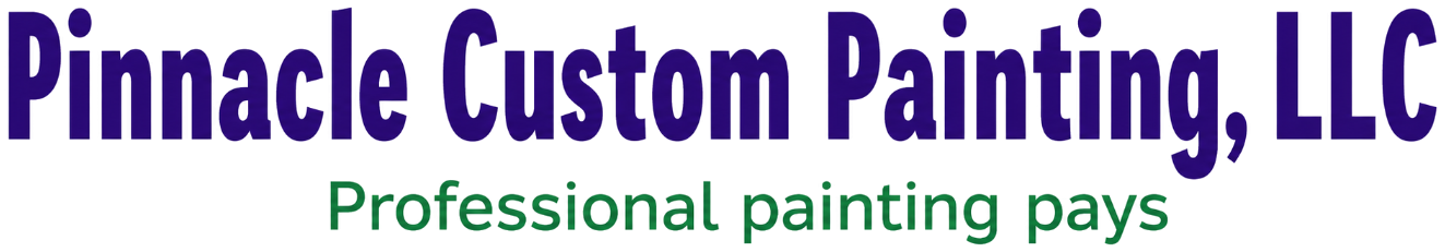 Pinnacle Custom Painting LLC logo with tagline Professional painting pays